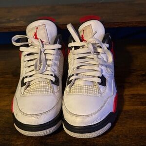 Jordan Sneakers White and Red